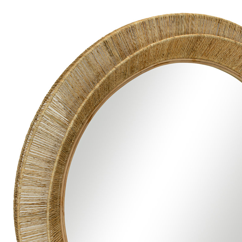 Collins Round Jute Wall Mirror, 40" x 40"