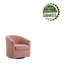 Fauteuil d'appoint pivotant en tissu Wanti-1172649930