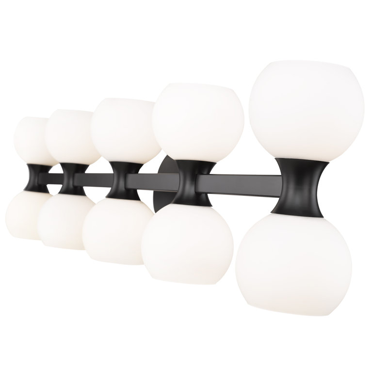 10 - Light Dimmable Vanity Light, Matte Black