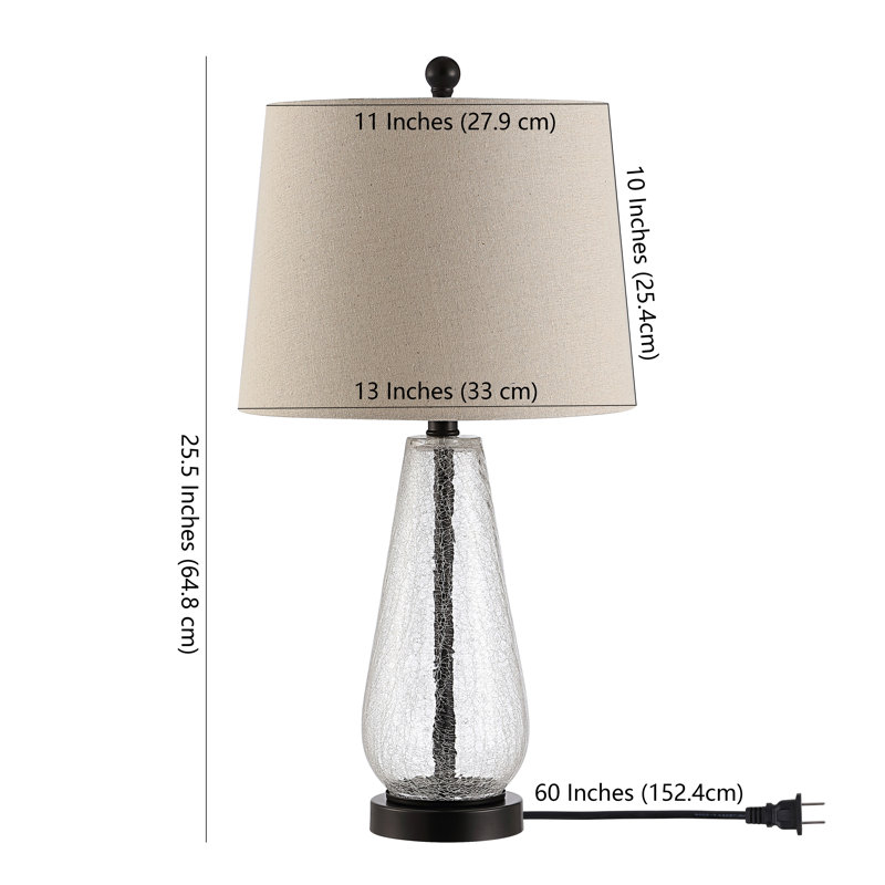 Naila Crackled Glass Table Lamp