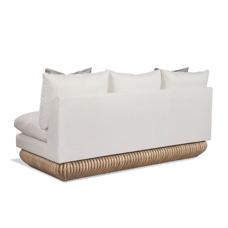 Tulum Sofa, Pumice, Snow Crypton Performance; 0884-91