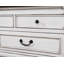 Commode 9 tiroirs Arneta - blanc vieilli