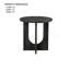 Ensemble de tables 3 pièces de style contemporain 1 table basse ronde 2X-1799802130