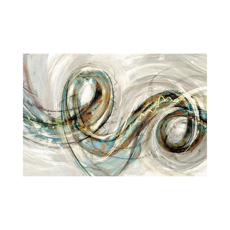 Swirly Whirly II by PI Studio - Wrapped Canvas Print, 20.32 cm H x 30.48 cm W