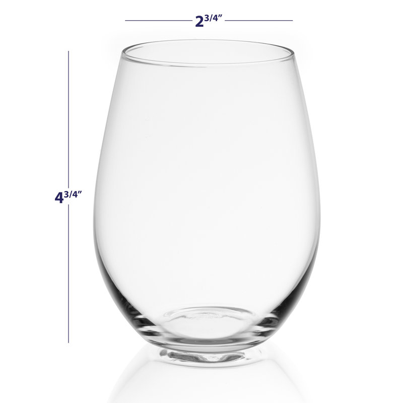 JoyJolt Spirits Stemless Wine Glass, 19oz.
