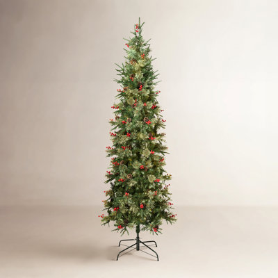 Slim Pre-Lit Pine Slim Tree