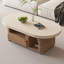 Table basse mobile de rangement de style médiéval-129019445