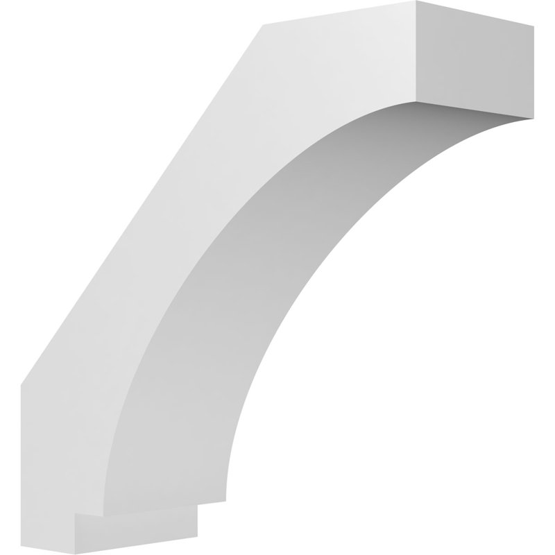 Attelle de genou en PVC de qualité architecturale 5 po x P 14 po x H 14 po, H 14 po x l 5 po x P 14 po