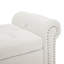 Banc de rangement rembourré en velours / lin avec compartiments de rangement segmentés-436590126-457804618