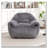 Faux Fur Bean Bag Chair-337694004