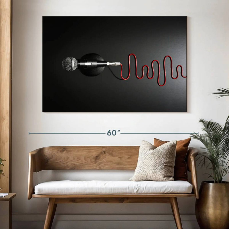 Abarca Wired Microphone, 34" H x 51" W
