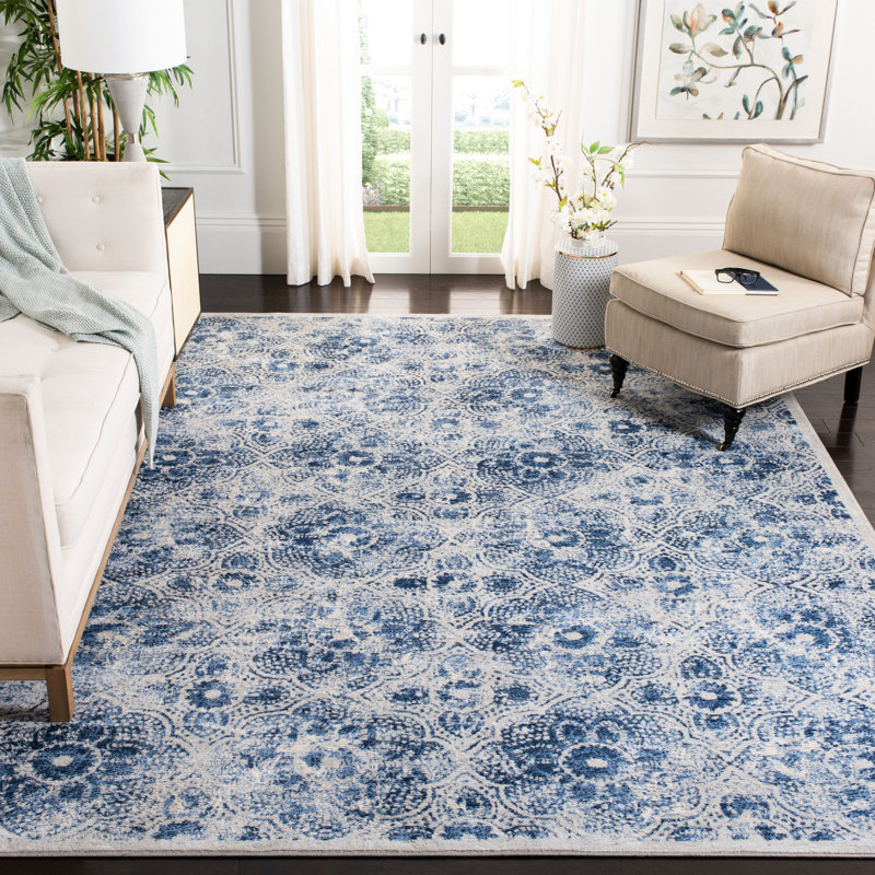 Martha Performance Ikat Rug, Rectangle 8' x 10'