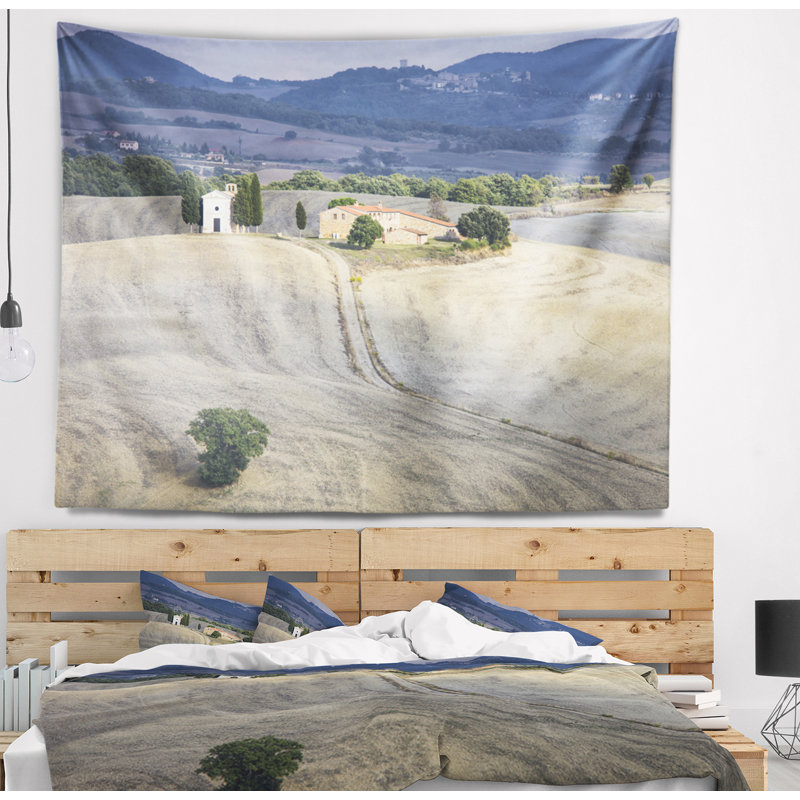Magnifique tapisserie paysage de sable, H 32 po x l 39 po