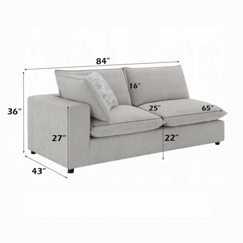 Marisa Modular Lf Loveseat W/2 Pillows