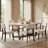 Mid-Century Upholstered Solid Wood Side Chair  Set of 2-1194623119