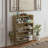 Bohemia Style Shoe Cabinet, Shoe Rack Cabinet With 3 Rattan Flip Drawers,3 Square Shelves And 1 Storage Drawer, Shoe Organizer With Multi-Storage Space And Hooks For Hallway, Entryway-481288280