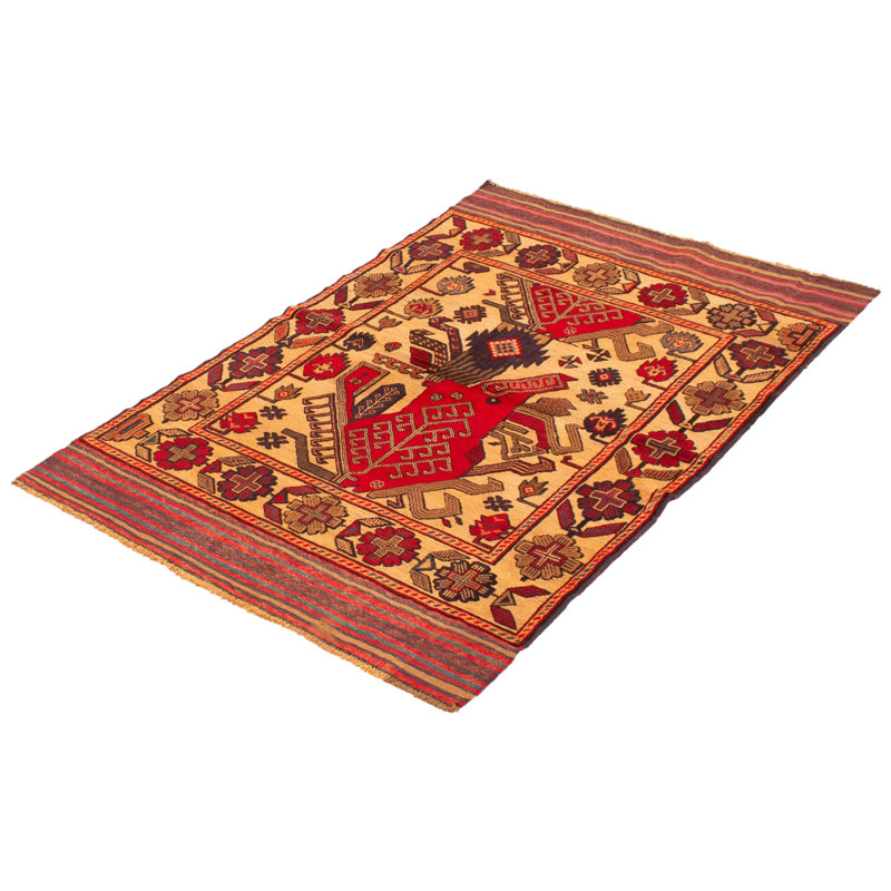 Tapis brun clair 4 pi 0 po x 6 pi 3 po Miruna