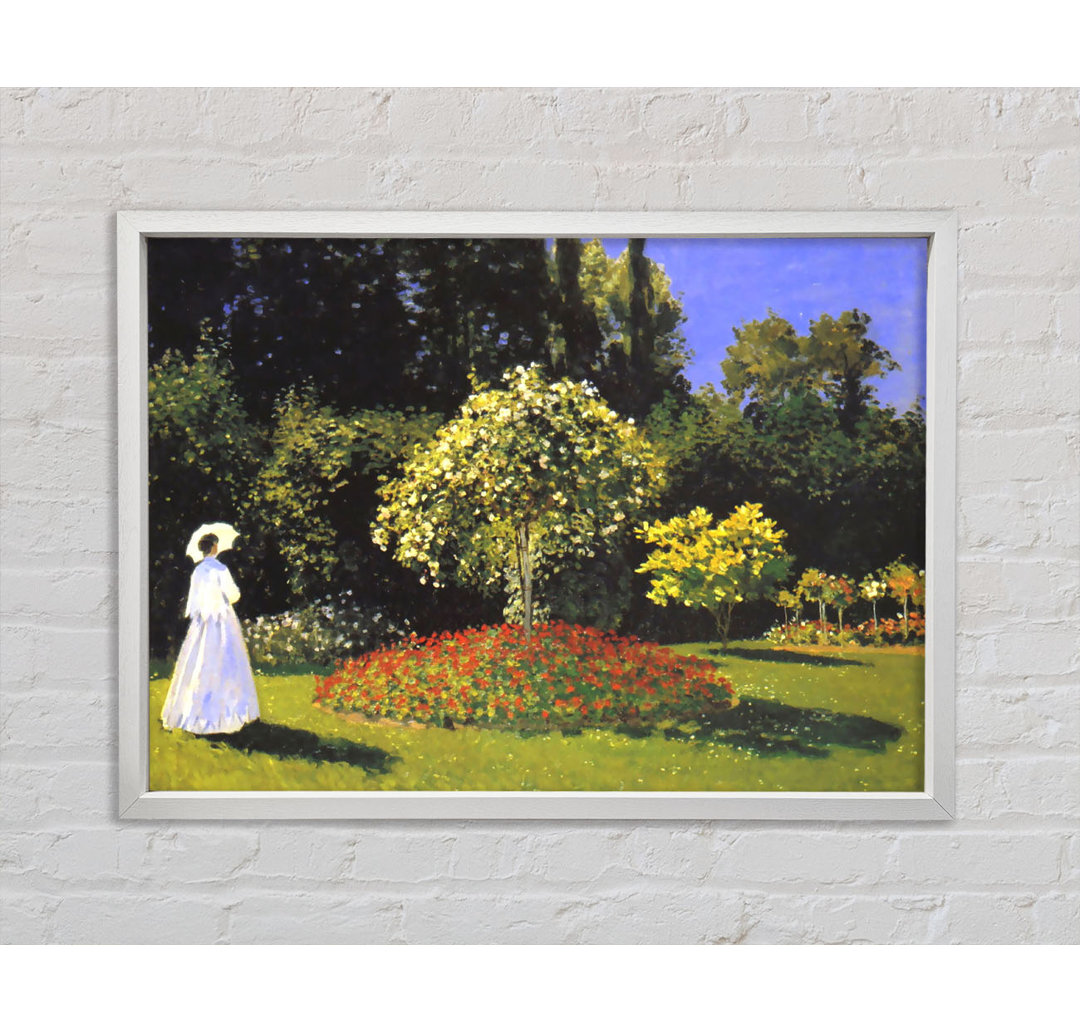 Monet Jeanne Marguerite Lecadre Im Garten - Einzelner Bilderrahmen Kunstdrucke auf Leinwand