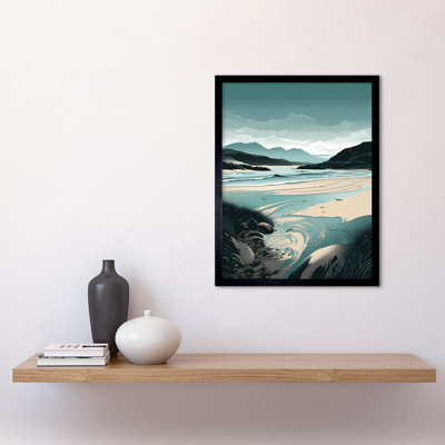 Luskentyre Sands Coastal Landscape - Single Picture Frame Print