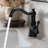 8"H Solid Brass Single-Handle Bathroom Sink Faucet-114748864