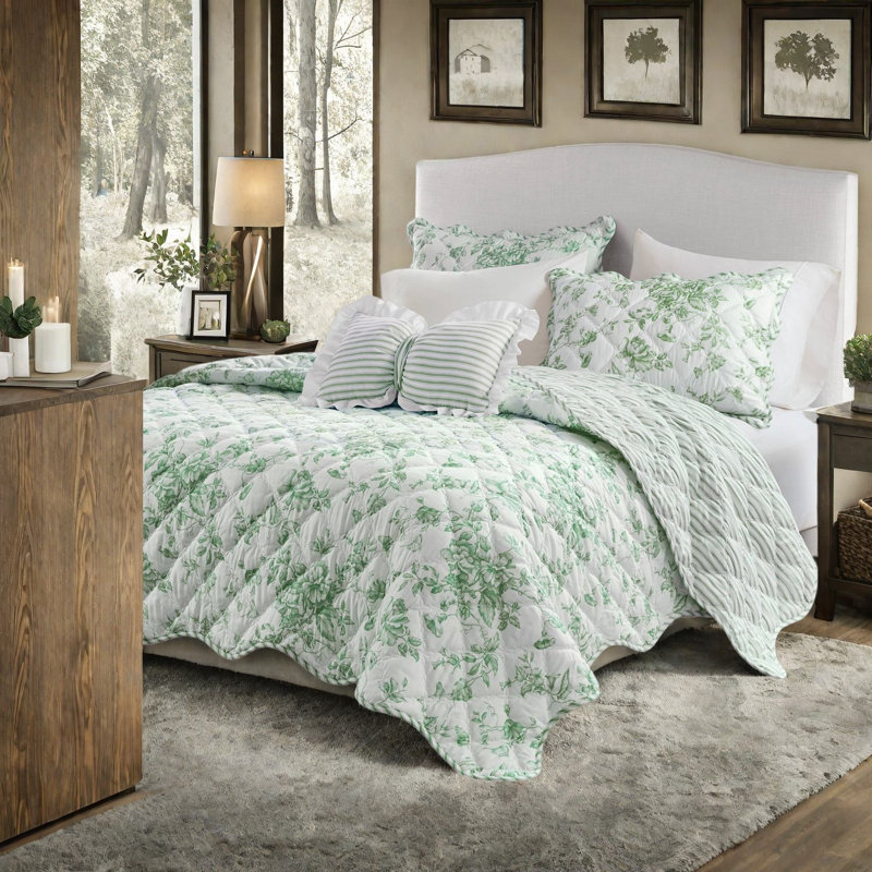 Ensemble de literie réversible pour très grand lit, courtepointe douce en polyester