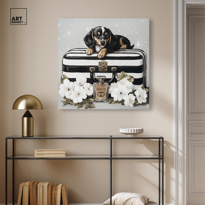 Doxxie, H 40 po x l 40 po, Toile tendue, Peinture sans cadre
