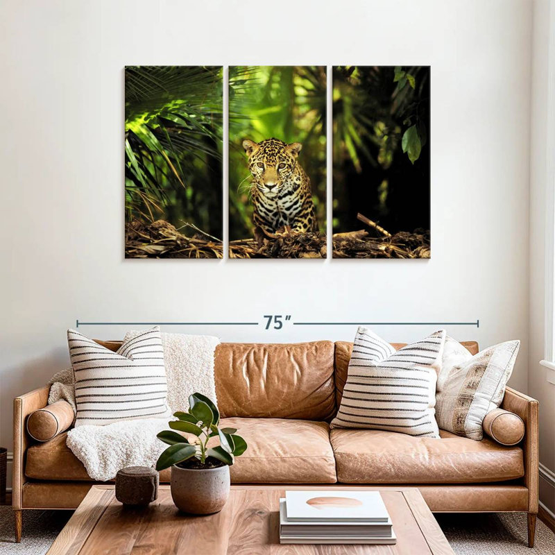 Brampt Belize Jungle Jaguar, 36" H x 57" W