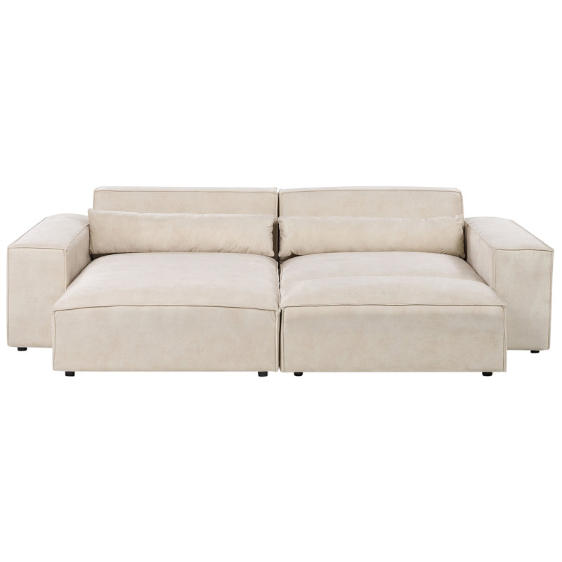 Boleslovas 2 Seater Sofa & Chaise, Beige, Right Hand Facing