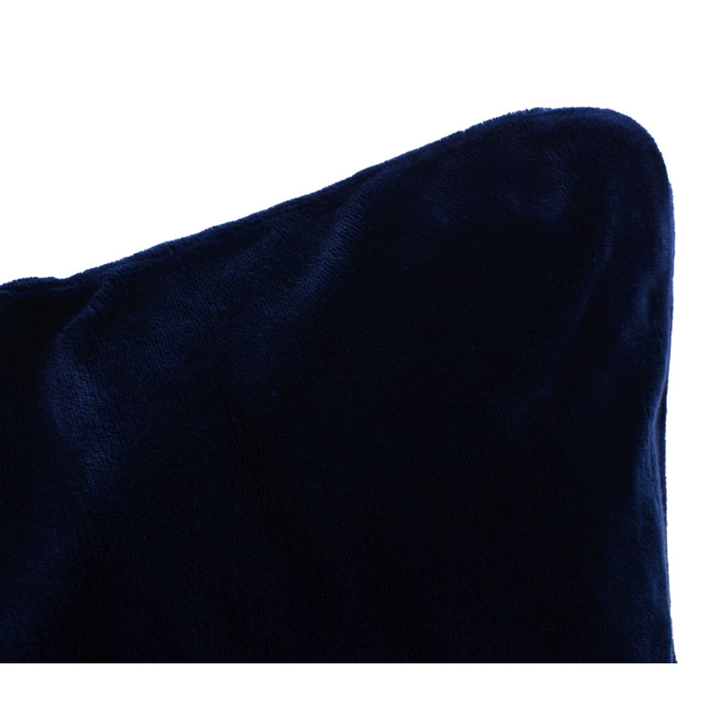 Cashmere Feeling Square Throw Cushion, Dark blue