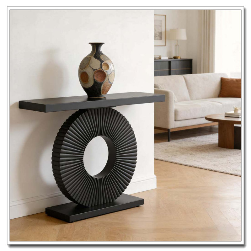 Console en bois, Noir