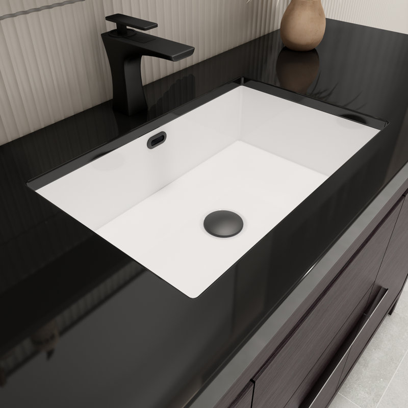 Ensemble de meuble-lavabo simple 60 po Enderlin, Chêne noir gris