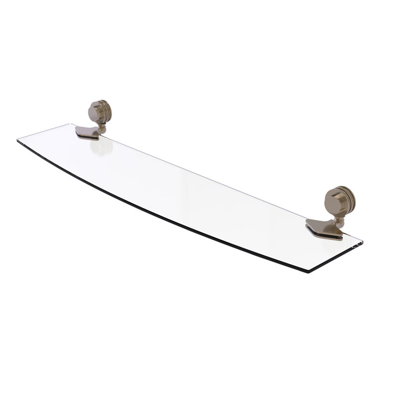 Venus Bracket Shelf, Antique Pewter, 2" H x 24" W x 5" D