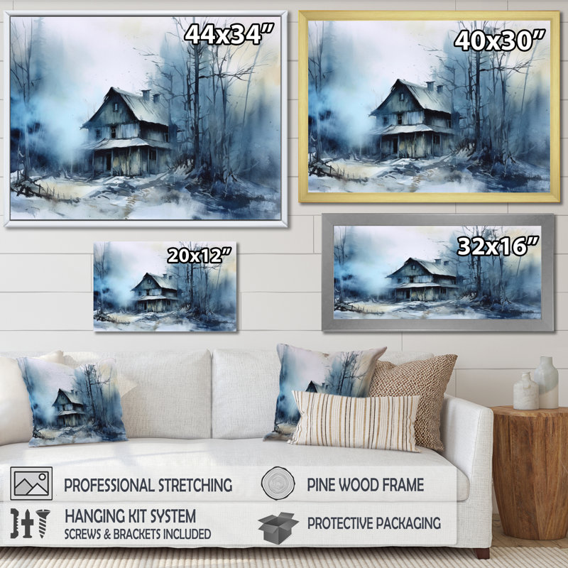 «Winter Snow Marvels I», reproduction d'art sur toile, Toile tendue, H 24 po x l 32 po x P 1 po