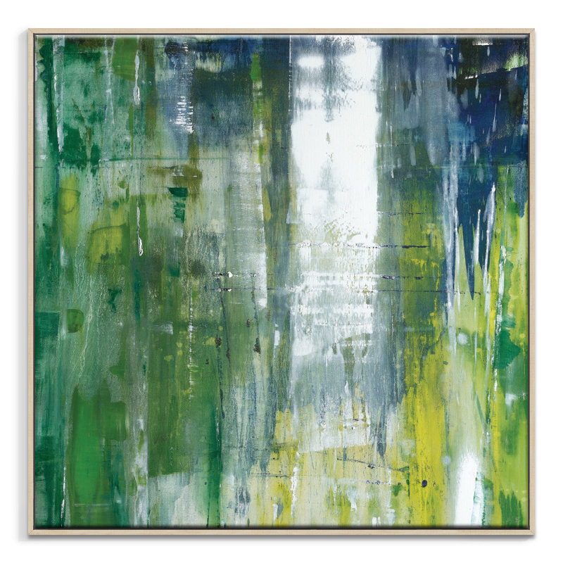 Sally Adams - Painting on Canvas, 41cm H x 41cm W, Timber Floater Frame