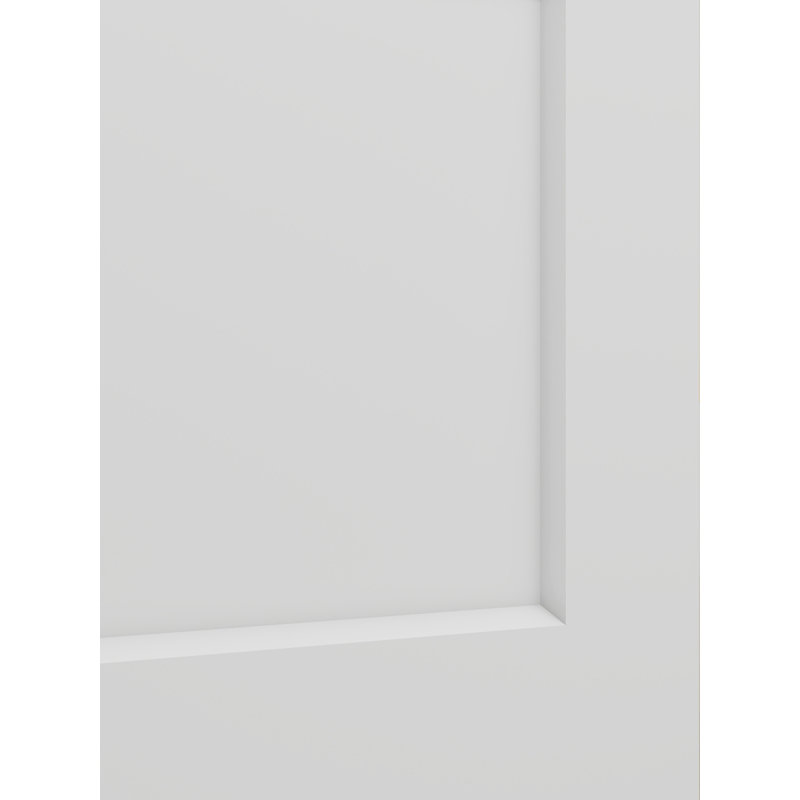 Porte standard en bois massif à 3 panneaux avec base apprêtée sans trousse de quincaillerie, 36" x 80"