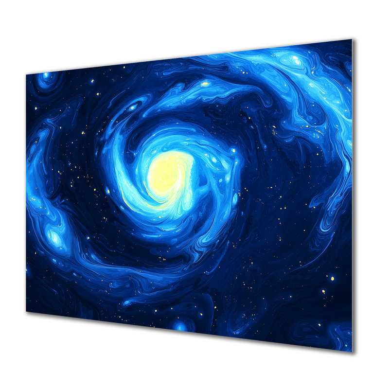 Sérénade scintillante de la nébuleuse - Art mural en métal, astronomie, H 30 po x l 40 po x P 0,84 po