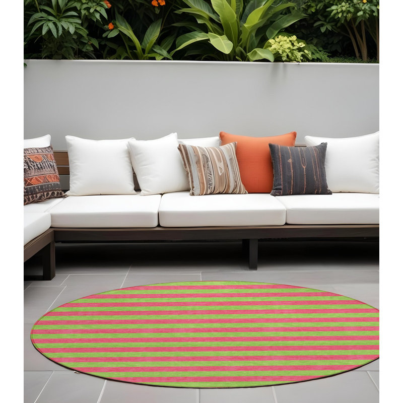 Tapis d'intérieur rond 8 po