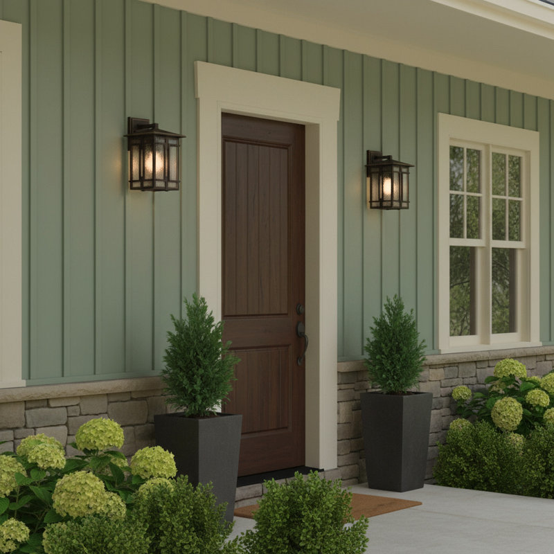 Tucker Outdoor Wall Lantern, 11.5" H x 7" W