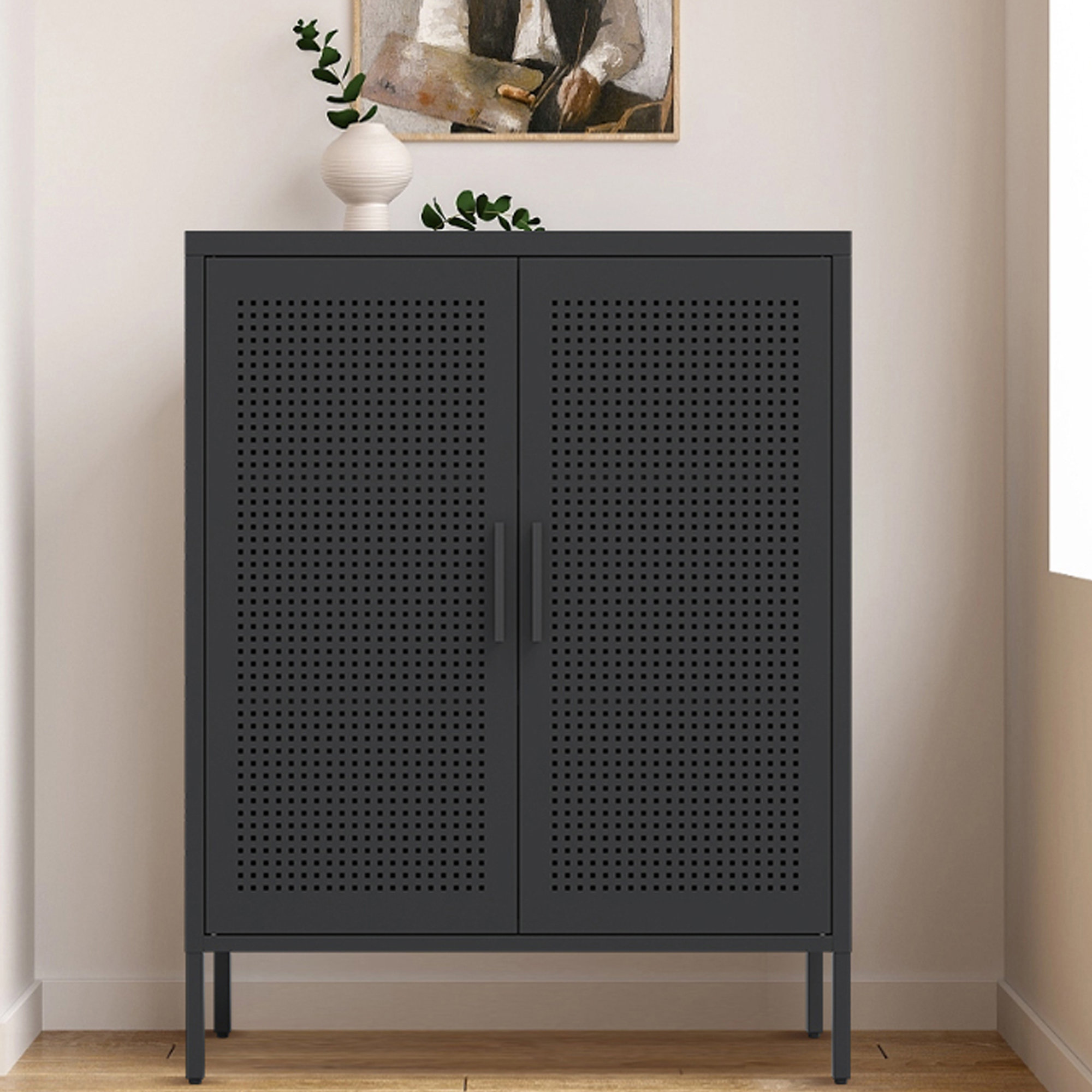 Carbon loft pierpont metal deals mesh accent cabinet