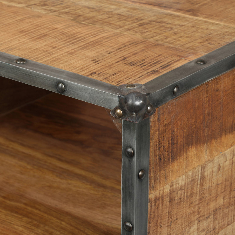 Verdel Solid Wood Coffee Table, Rustik Oak