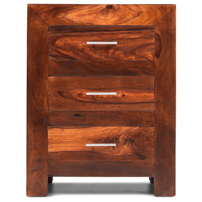 Kimberly 50cm W Solid Wood Bedside Table