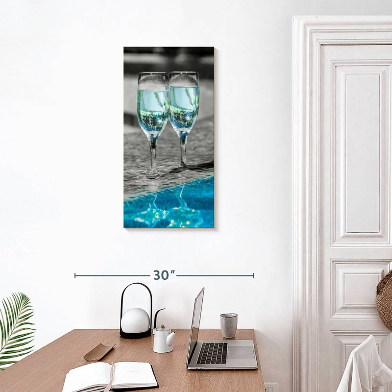 " Pop Pool Wine " by SodaPopArt, 30" H x 15" W x 1.25" D