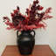 Vase en céramique noir fait à la main avec glacis craquelé - décor rustique antique pour le salon, l'entrée et le style Wabi-Sabi