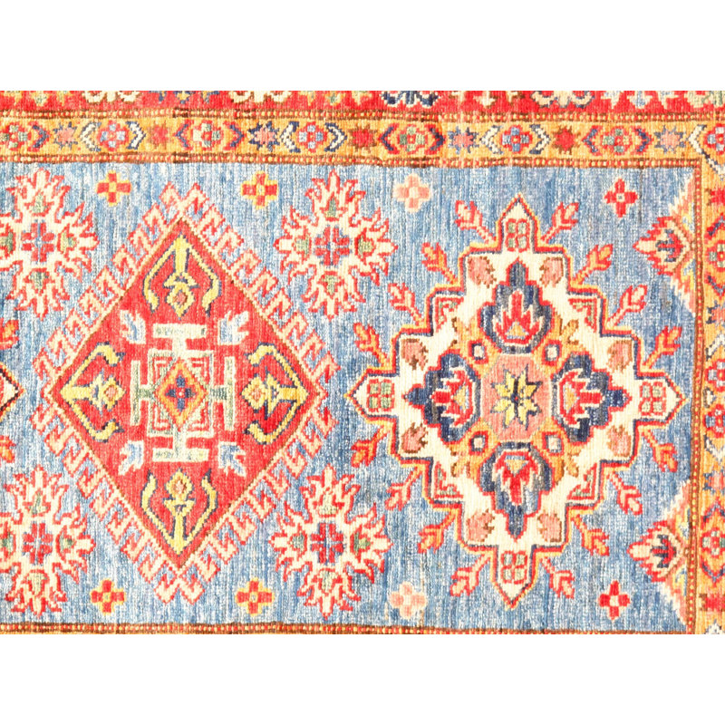 Mehma Oriental Area Rug in Light Blue