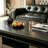 Rectangle Black Slate Storage Coffee Table-1504034876