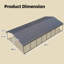 20 pi L 40 pi. Auvent en D, garage en acier