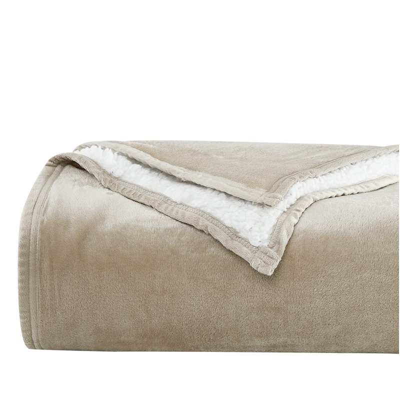 Jeté en sherpa surdimensionné et confortable Southshore Fine Linens, Jeté, Sable