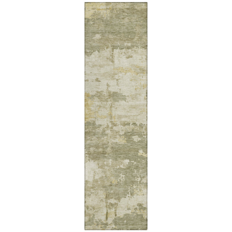 Machine Washable Indoor/Outdoor Chantille ACN2362 Abstract Rug, Runner 2'3" x 7'6"