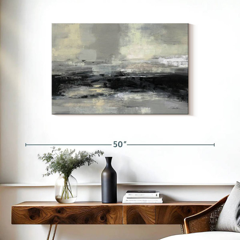 Avery Winter Road - abstrait, H 24 po x l 36 po