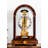 Stratford American Traditional Roman Numeral Solid Wood Mechanical Tabletop Clock in Walnut
